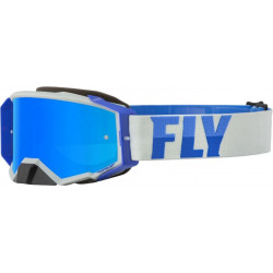 Мотокрос очила FLY RACING Zone Pro Grey/Blue - Sky Blue Mirror/Smoke Lens Мотокрос очила FLY RACING Zone Pro Grey/Blue - Sky Blue Mirror/Smoke Lens