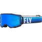 Мотокрос очила FLY RACING Zone Black/Blue - Sky Blue Mirror/Smoke Lens thumb