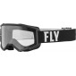 Мотокрос очила FLY RACING Focus Black/White - Clear Lens thumb
