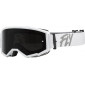 Мотокрос очила FLY RACING Zone White W/ Dark Smoke/Smoke Lens thumb