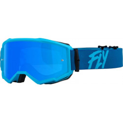 Мотокрос очила FLY RACING Zone Blue W/ Sky Blue Mirror/Smoke Lens