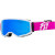 Мотокрос очила FLY RACING Zone Pink/White W/ Sky Blue Mirror/Smoke Lens