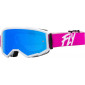 Мотокрос очила FLY RACING Zone Pink/White W/ Sky Blue Mirror/Smoke Lens thumb