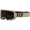 Мотокрос очила FLY RACING Focus Sand Khaki/Brown - Dark Smoke Lens