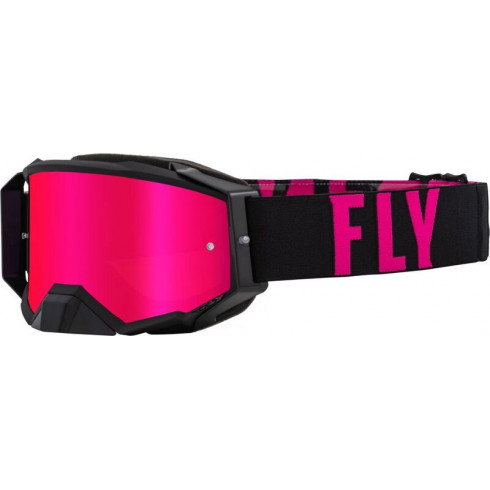 Мотокрос очила FLY RACING Zone Pro Black/Pink - Pink Mirror/Smoke Lens