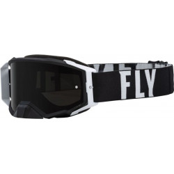 Мотокрос очила FLY RACING Zone Pro Black/White W/Dark Smoke Lens W/Post