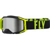 Мотокрос очила FLY RACING Zone Pro Black/Hi-Vis - Silver Mirror/Smoke Lens