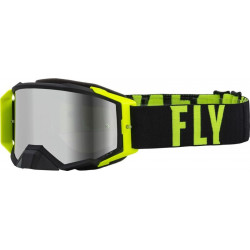 Мотокрос очила FLY RACING Zone Pro Black/Hi-Vis - Silver Mirror/Smoke Lens