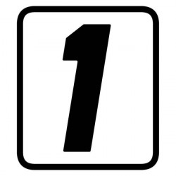 СТИКЕР С ЦИФРИ BARRACUDA - 1