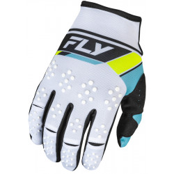Мотокрос ръкавици FLY RACING Kinetic Prix- White/Black/Hi-Vis