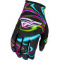 Мотокрос ръкавици FLY RACING Lite Warped- Black/Pink/Electric Blue thumb