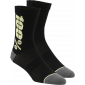 Вело / MTB чорапи 100% RYTHYM MERINO BLACK/YELLOW thumb