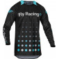 Мотокрос блуза FLY RACING Evolution DST Strobe - Black/Electric Blue thumb