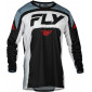 Мотокрос блуза FLY RACING Lite- Black/White/Denim Grey thumb