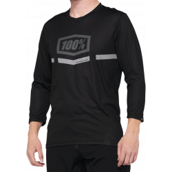 Вело джърси 100% AIRMATIC 3/4 SLEEVE BLACK