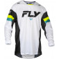 Мотокрос блуза FLY RACING Kinetic Prix- White/Black/Hi-Vis thumb