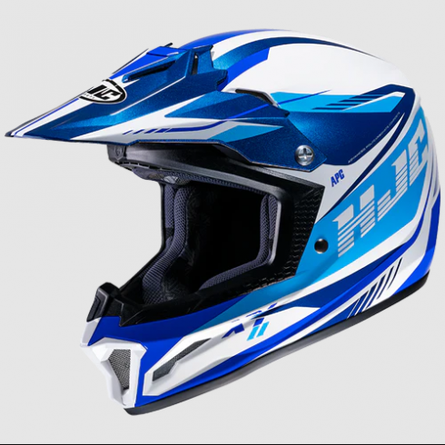 Детска мотокрос каска HJC CL-XY II DRIFT WHITE/BLUE Детска мотокрос каска HJC CL-XY II DRIFT WHITE/BLUE