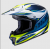Детска мотокрос каска HJC CL-XY II DRIFT BLUE/WHITE/YELLOW thumb