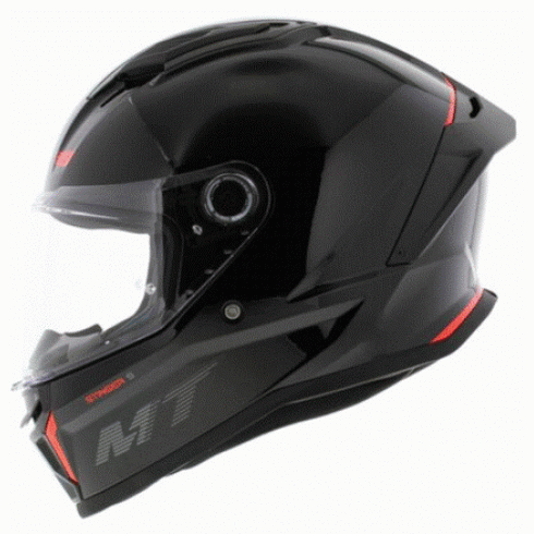 Mt Stinger Solid A Gloss Black Linson Moto