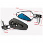 Мото огледала A-PRO SR-4845 BLACK thumb