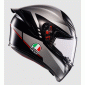 Каска AGV K1 S LAP MATT BLACK/GREY/RED  thumb