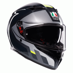 КАСКА AGV K3 SHADE GREY/YELLOW FLUO