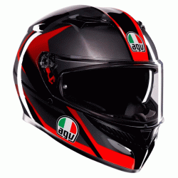 КАСКА AGV K3 STRIGA BLACK/GREY/RED