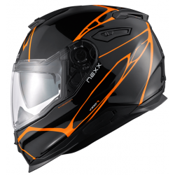 Каска NEXX Y100 B-SIDE BLACK ORANGE