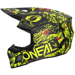 Детска мотокрос каска O'NEAL 3SERIES ATTACK BLACK/NEON YELLOW 