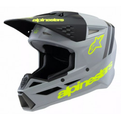 Детска мотокрос каска ALPINESTARS SM3 RADIUM GY/BLK/YL