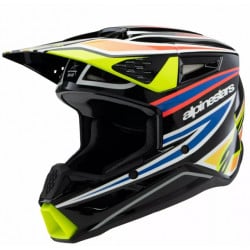 Детска мотокрос каска ALPINESTARS SM3 WURX BLK/YL/B