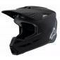 Детска мотокрос каска ALPINESTARS SM3 SOLID BLACK thumb