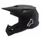 Детска мотокрос каска ALPINESTARS SM3 SOLID BLACK thumb