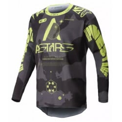 Мотокрос джърси Alpinestars RACER HOLLOW CAMO/YELLOW