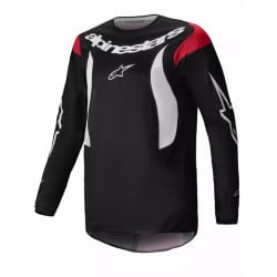 Мотокрос джърси Alpinestars FLUID HAUL BLACK/WHITE