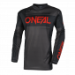 Детска мотокрос блуза O'NEAL ELEMENT RACEWEAR BLACK/GRAY/RED V.25