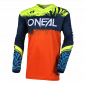 Детска мотокрос блуза O'NEAL ELEMENT SHOCKER BLUE/ORANGE V.25
