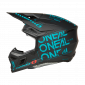 Мотокрос каска O'NEAL 3SERIES STATIC BLACK/TEAL V.25 thumb