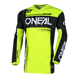 Мотокрос блуза O`NEAL ELEMENT RACEWEAR BLACK/NEON YELLOW V.25