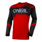 Мотокрос блуза O'NEAL ELEMENT SHOCKER BLACK/RED V.25