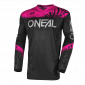 Дамска мотокрос блуза O'NEAL ELEMENT SHOCKER BLACK/PINK V.25