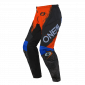 Мотокрос брич O'NEAL ELEMENT SHOCKER BLACK/ORANGE V.25
