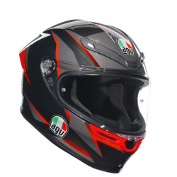 КАСКА AGV K6 S E2206 SLASHCUT BLACK/GREY/RED