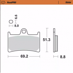 Спирачни накладки MOTO-MASTER BRAKE PAD SINTER FRONT YAMAHA YZF-R6 600 23 Спирачни накладки MOTO-MASTER BRAKE PAD SINTER FRONT YAMAHA YZF-R6 600 23