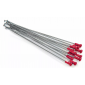 Спици KITE SPOKES 19 RR SI /RE NIP 12PC Silver/Red thumb