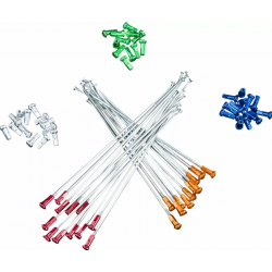 Спици KITE SPOKES 21 FR SI /OR NIP 12PC Silver/Orange Спици KITE SPOKES 21 FR SI /OR NIP 12PC Silver/Orange