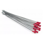 Спици KITE SPOKES 21FR SI /RE NIP 12PC Silver/Red thumb