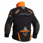 Текстилно мото яке Lindstrands Sunne Black/Orange thumb