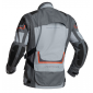 Текстилно мото яке Lindstrands Myrvik Light Grey/Black/Orange thumb