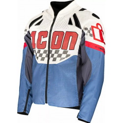 Кожено яке ICON Contra3™ HERO WHITE